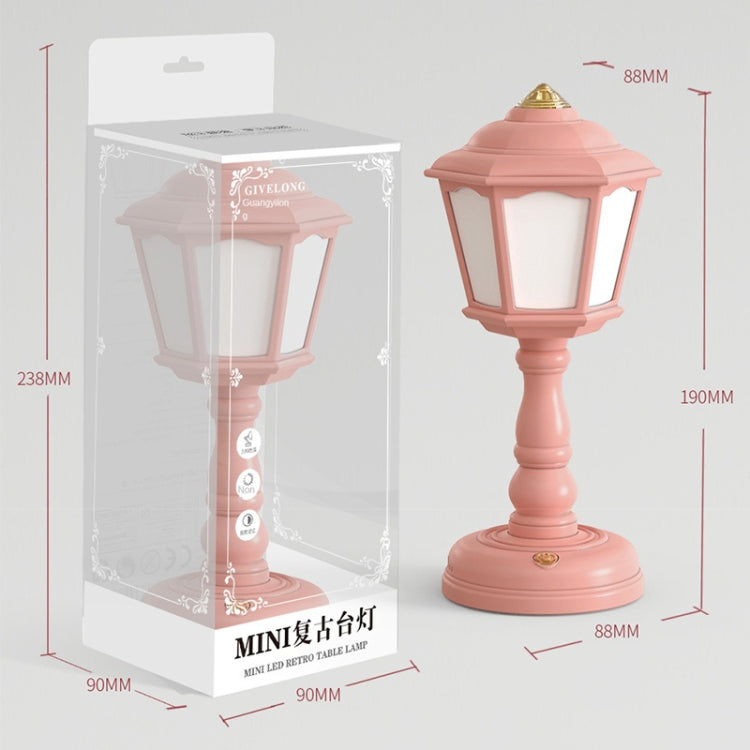 GIVELONG Retro Table Lamp USB Charging Small Night Light, Style:, 320-1 Red