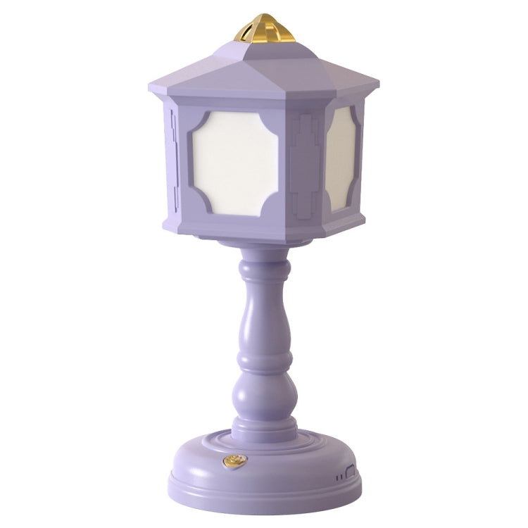 GIVELONG Retro Table Lamp USB Charging Small Night Light, Style:, 321-5 Purple