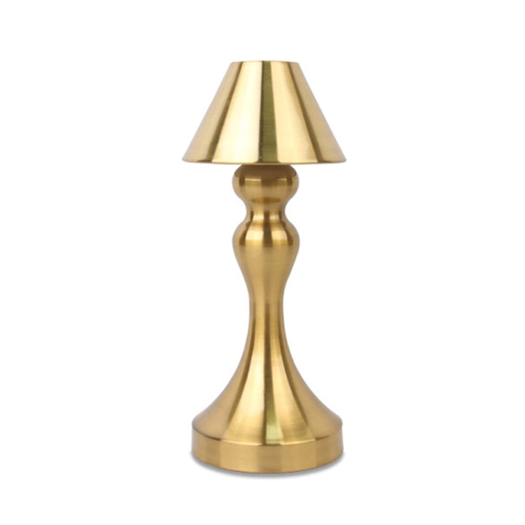 Retro Bar USB Rechargeable Metal Touch Desk Lamp, Gold