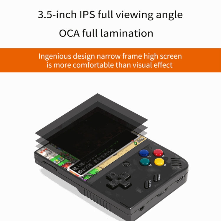 Miyoo Mini Plus 3.5 Inch IPS Screen Retro Handheld Game Console, NO Card 0 Games