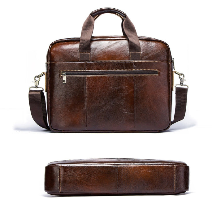 HUMERPAUL Men Leather Meter Bag Retro Messenger Bag Handbag Shoulder Bag