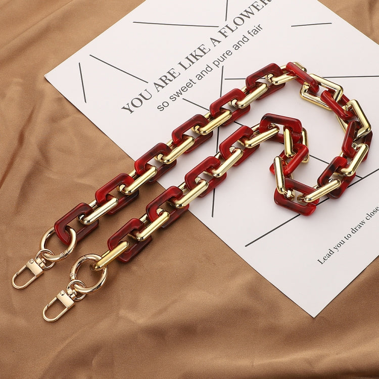 Retro Mobile Phone Chain Lanyard Tortoiseshell Acrylic Resin Bag Chain with Spacer