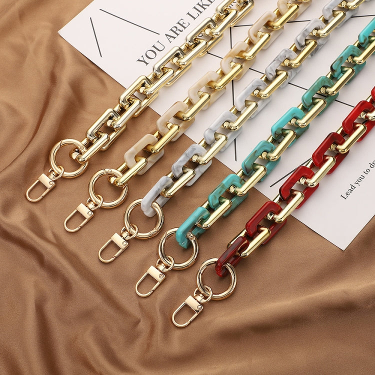 Retro Mobile Phone Chain Lanyard Tortoiseshell Acrylic Resin Bag Chain with Spacer