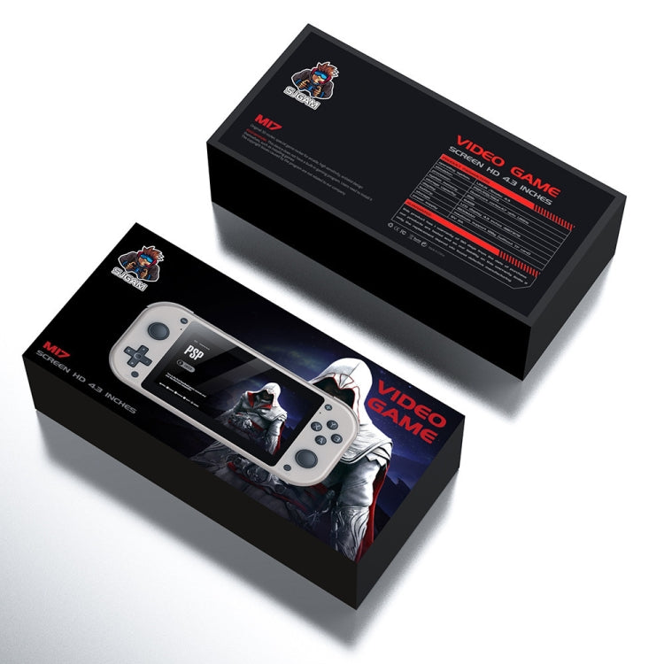 HD 4.3 inch High Brush Display Screen Retro PSP Remote Sensing Home Game Console, M17 128GB