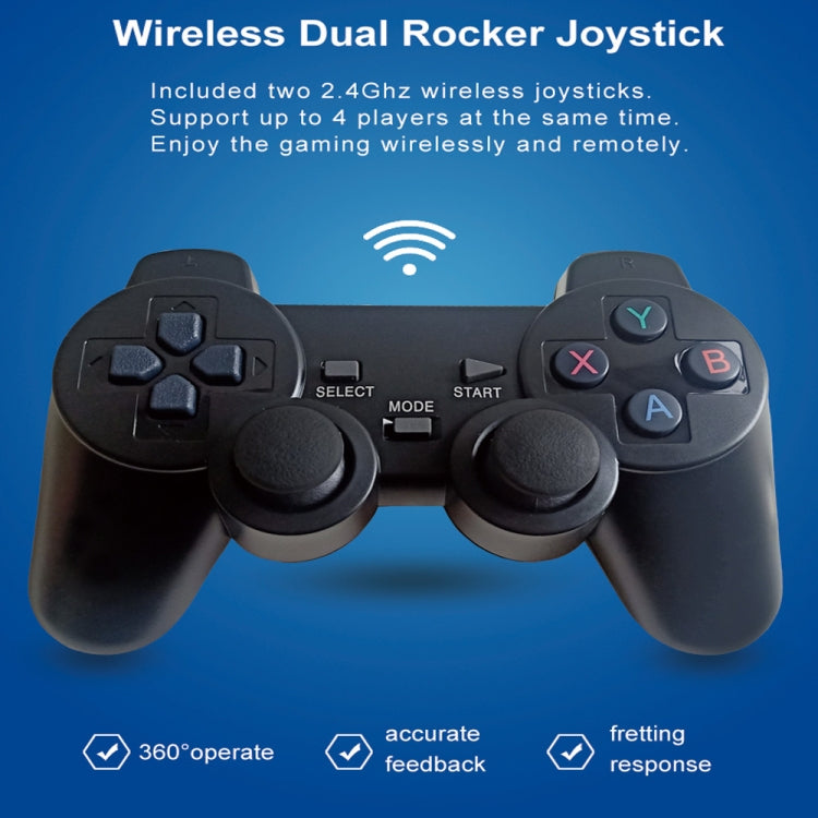W8PRO 64G Dual System HD Wireless Joystick Retro Gaming Console With 36000+ Games, AU Plug
