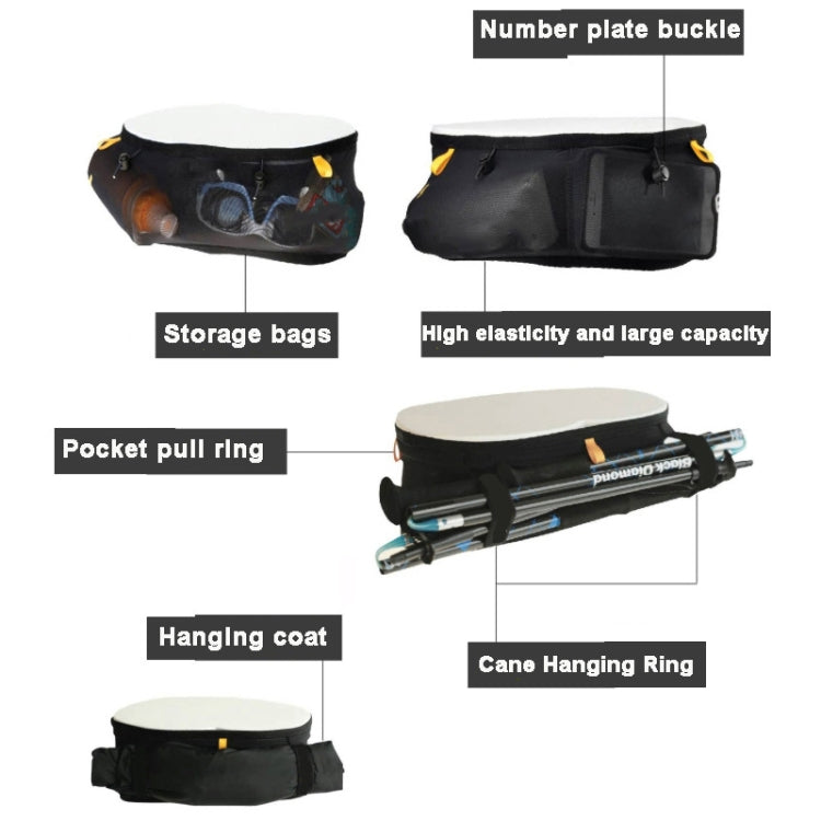Close-fitting Sports Waist Bag Lightweight Marathon Running Belt, L