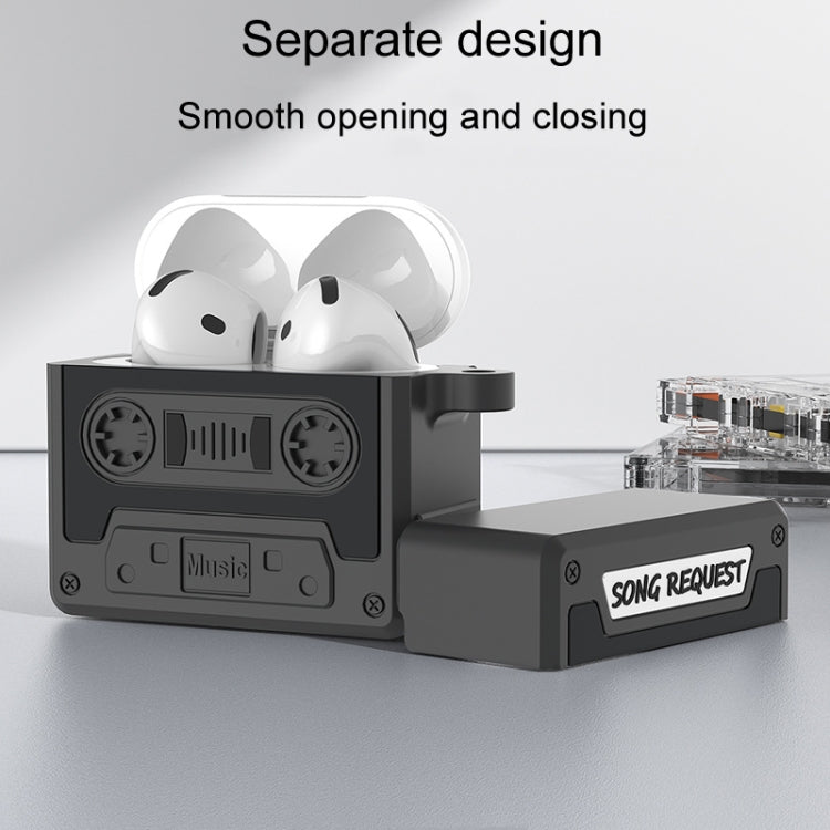 Retro Silicone Tape Shape Earphone Protective Case, Compatible with AirPods 4