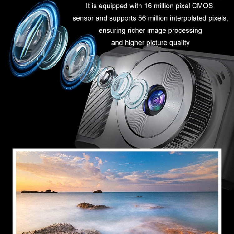 1080P HD Student Retro Digital Card Camera, White+32G