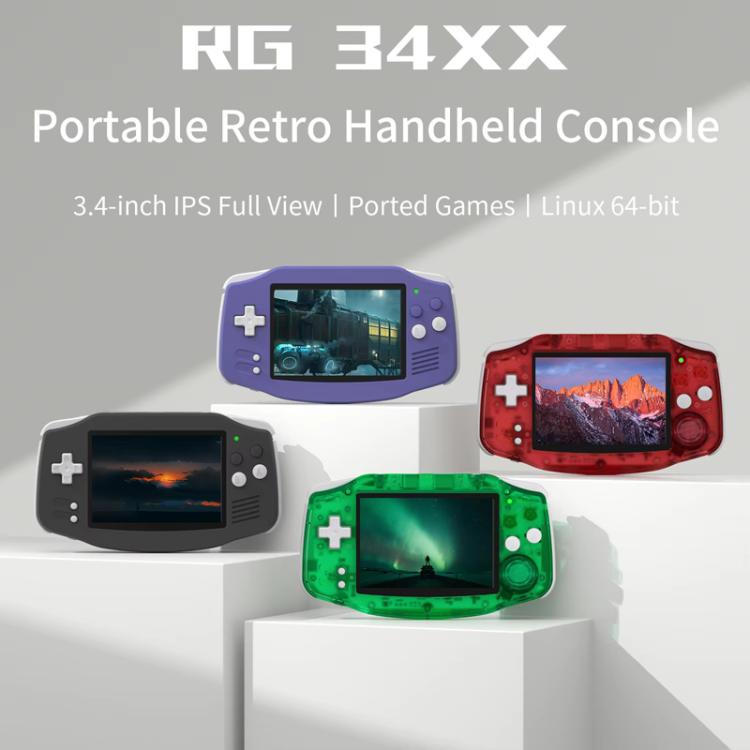 ANBERNIC RG 34XX Handheld Game Console Classic Retro Wireless WIFI Video Gaming Player, Standard + 256G