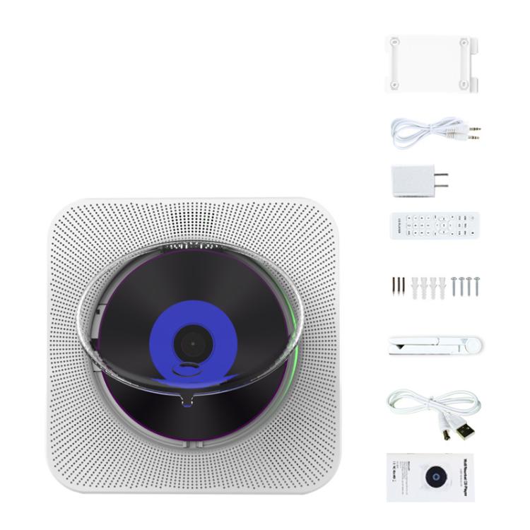 Kecag KC-807 Wall-mounted Home Retro Bluetooth CD Player, EU Plug