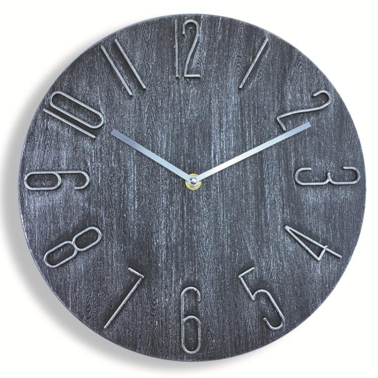 12 Inch Frameless Minimalist Wall Clock Silent Modern Quartz Clock compatible with Living Room, Bedroom, Kitchen, Retro Silver