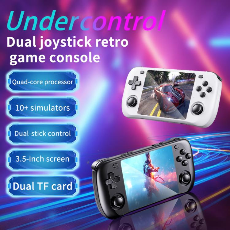 H36S 3.5 Inch IPS HD Screen Retro PSP Game Console Linux System GBA Handheld Video Game Console, 128G