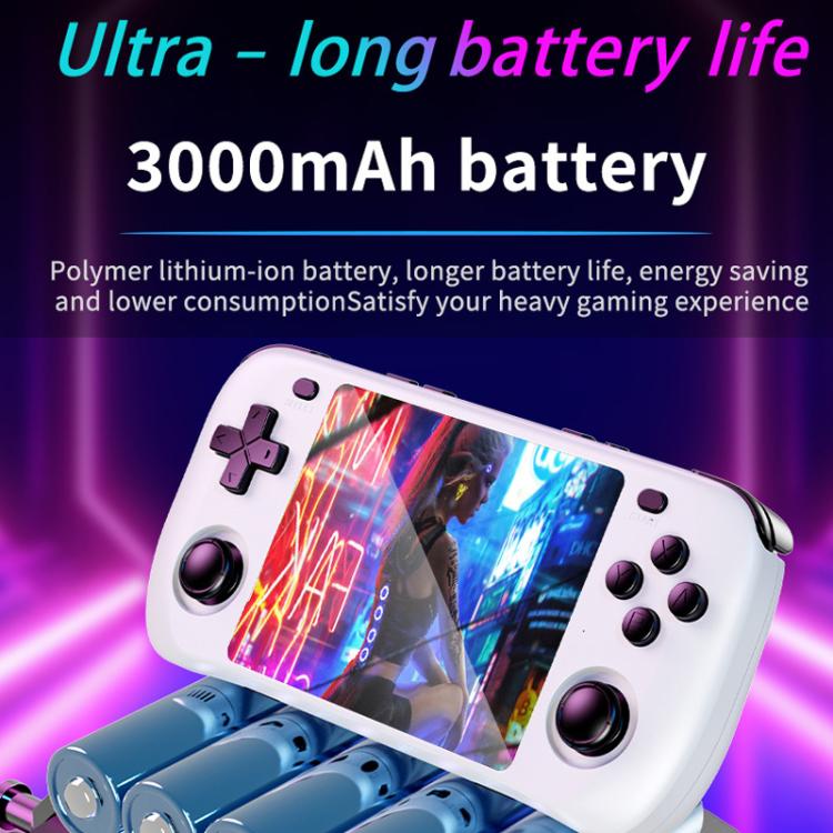 H36S 3.5 Inch IPS HD Screen Retro PSP Game Console Linux System GBA Handheld Video Game Console, 128G
