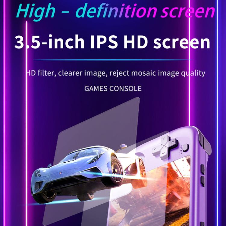 H36S 3.5 Inch IPS HD Screen Retro PSP Game Console Linux System GBA Handheld Video Game Console, 128G