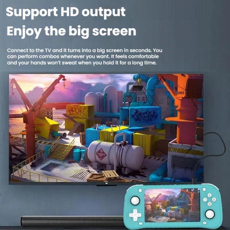 XF43 Retro Handheld Game Console Open Source 4.3 Inch Large Screen Gaming Video Players Console, 128G