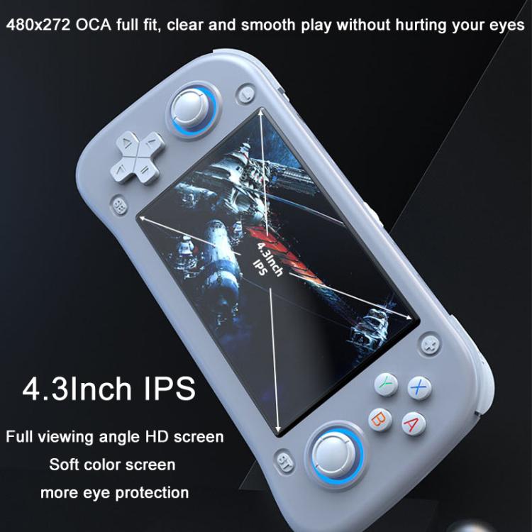 XF43 Retro Handheld Game Console Open Source 4.3 Inch Large Screen Gaming Video Players Console, 128G