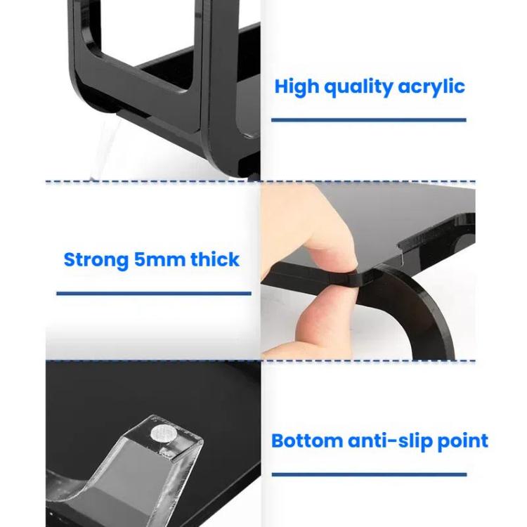 Compatible with Marshall Middleton Speaker Stand Acrylic Retro TV Cabinet Design Desktop Organizer Display Shelf, Compatible with Marshall Middleton