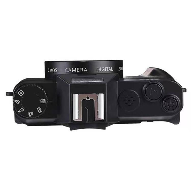 R10 4K HD 75MP Retro Mirrorless Camera 16x Zoom WiFi Digital Camera With 3-Inch Flip Screen, R10 64G Card & Lens Version
