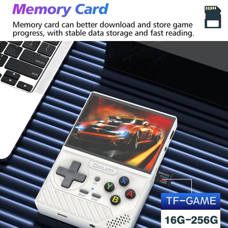 D008 3.5-Inch HD Retro Handheld Game Console With ARM Cortex-A7 800MHz, 1GB RAM & HDMI Output, 128G White