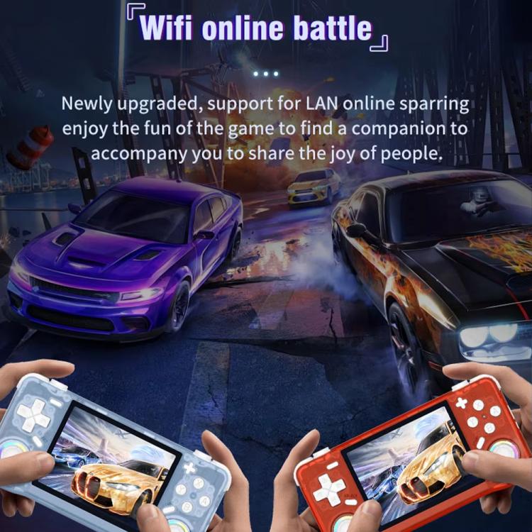 XF35H 3.5-Inch Retro Handheld Game Console With Linux System And RGB Light Pocket Video Game Player, 128G