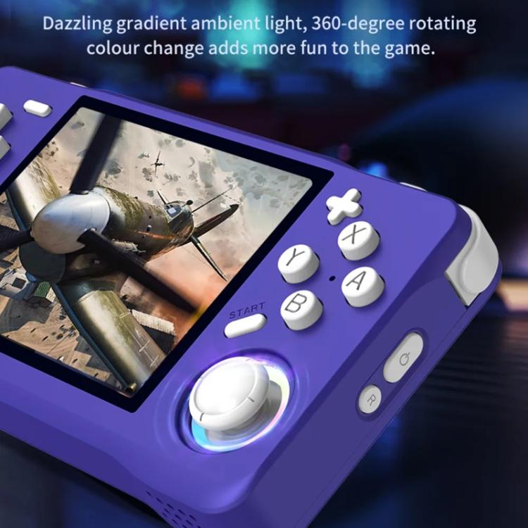 XF35H 3.5-Inch Retro Handheld Game Console With Linux System And RGB Light Pocket Video Game Player, 64G