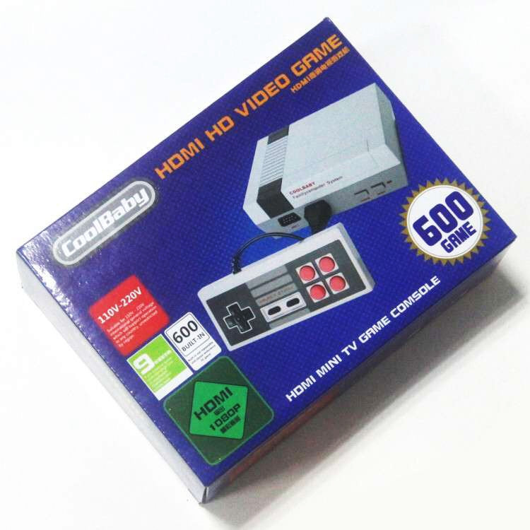Retro Classic TV Mini HDMI HD Video Game Console, Built-in 600 Games, 600 Games(EU Plug)