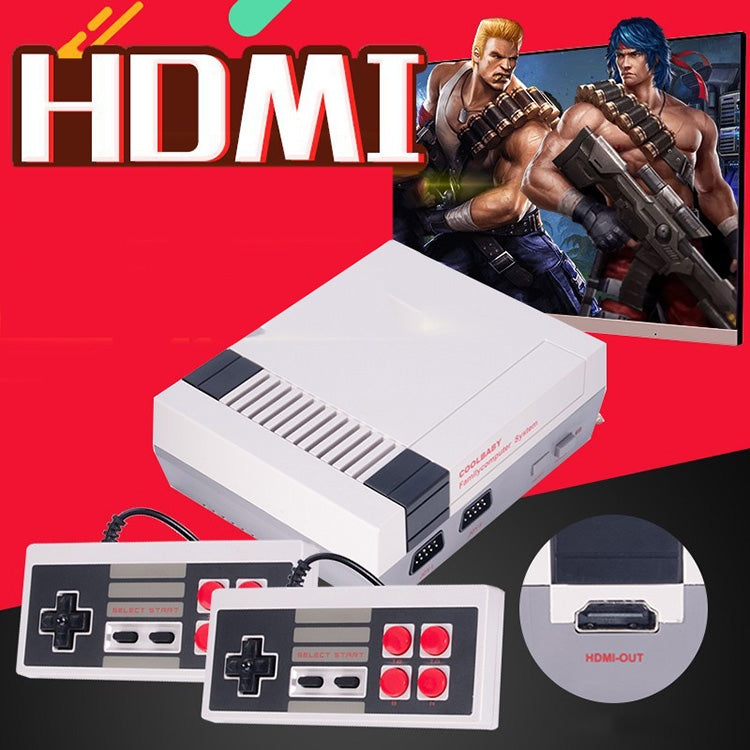 Retro Classic TV Mini HDMI HD Video Game Console, Built-in 600 Games, 600 Games(US Plug)