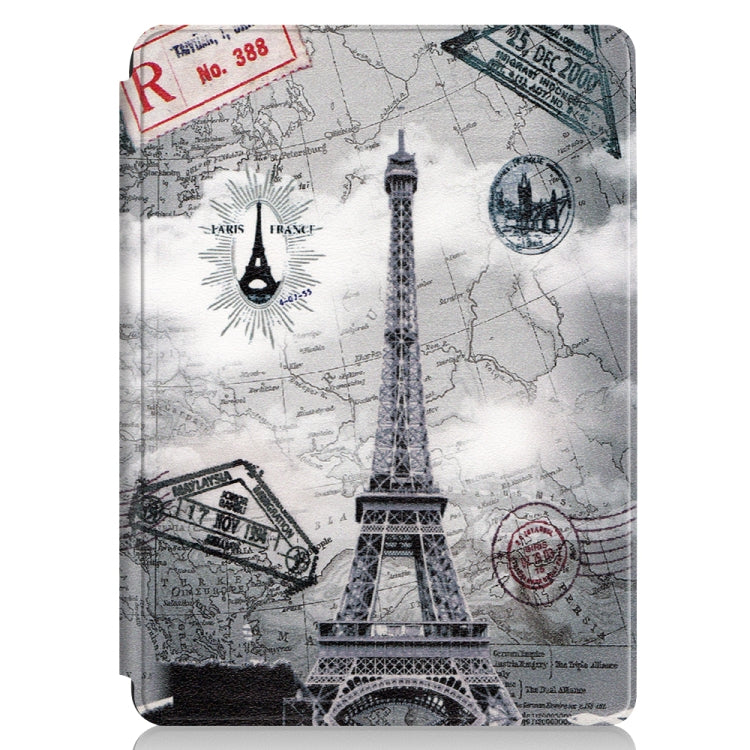 Retro Tower Pattern Colored Painted Horizontal Flip PU Leather Case for Microsoft Surface Go 10 inch, with Holder & Pen Slot