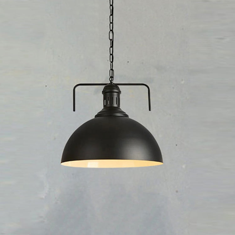 Retro Industrial Pendant Light Creative Single Head Iron Art Hanging Lamp E27 Bulb Perfect compatible with Kitchen Dining Room Bedroom Living Room, Warm White