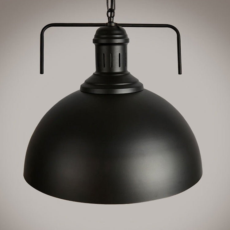 Retro Industrial Pendant Light Creative Single Head Iron Art Hanging Lamp E27 Bulb Perfect compatible with Kitchen Dining Room Bedroom Living Room, Cold White