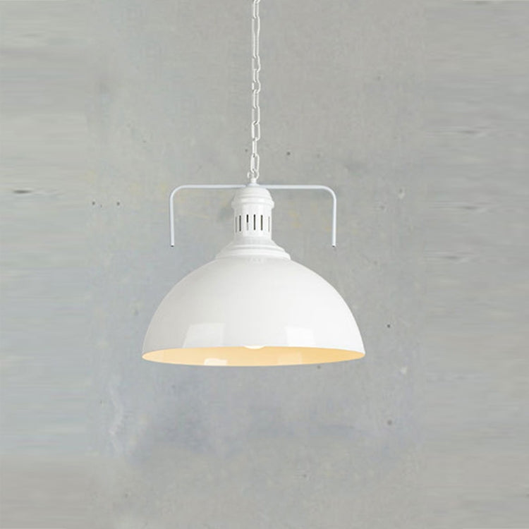 Retro Industrial Pendant Light Creative Single Head Iron Art Hanging Lamp E27 Bulb Perfect compatible with Kitchen Dining Room Bedroom Living Room, Warm White