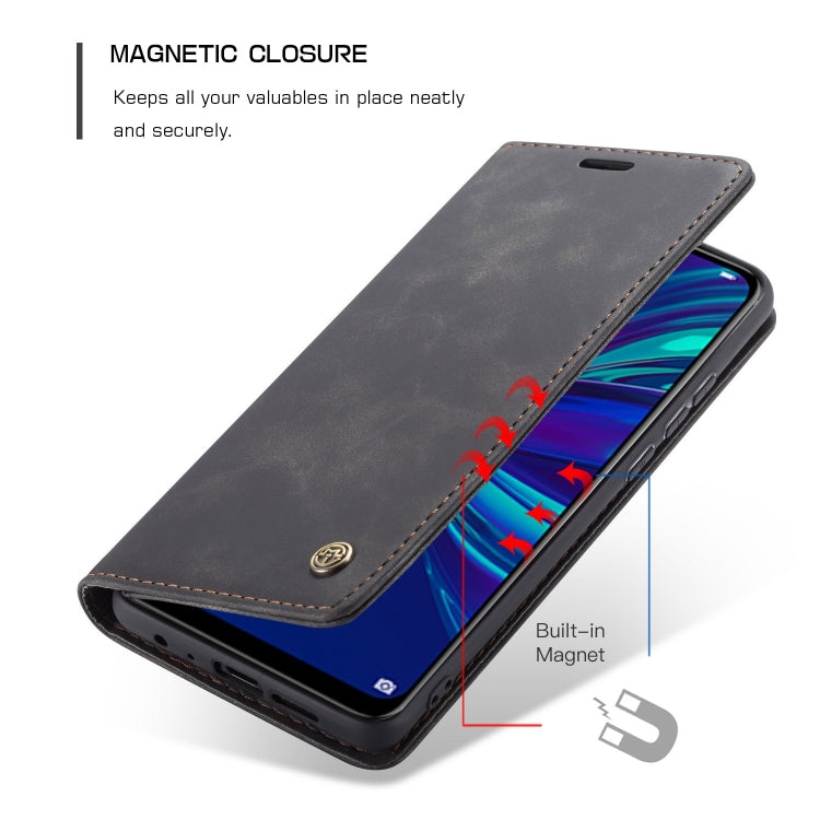 CaseMe Multifunctional Retro Frosted Horizontal Flip Leather Case for Huawei P Smart 2019 / Honor 10 Lite, with Card Slots & Holder & Wallet, Compatible with Huawei P Smart 2019