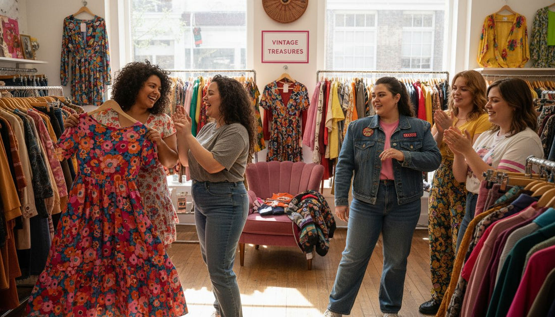 plus size vintage thrift