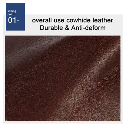 8020 Horizontal Retro Crazy Horse Texture Leather Anti-magnetic RFID Wallet Clutch Bag compatible with Men, with Card Slots, 8020 Coffee