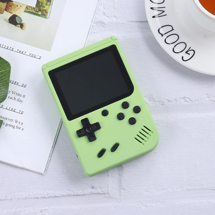 MK800 3.0 inch Macaron Mini Retro Classic Handheld Game Console compatible with Kids Built-in 800 Games, Support AV Output, MK800 / Green