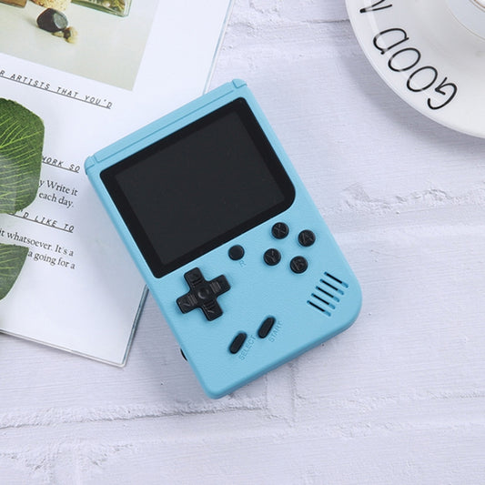 MK800 3.0 inch Macaron Mini Retro Classic Handheld Game Console compatible with Kids Built-in 800 Games, Support AV Output, MK800 / Blue