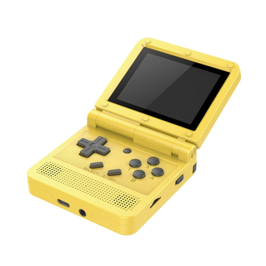 Powkiddy V90 3.0 inch IPS Screen 64-bit Retro Handheld Game Console with 16GB Memory, V90 / Yellow