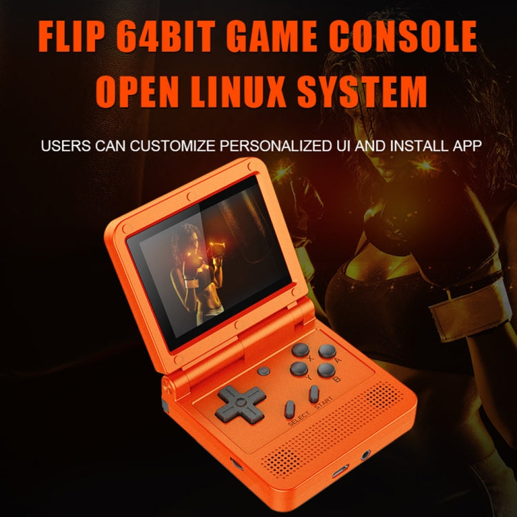 Powkiddy V90 3.0 inch IPS Screen 64-bit Retro Handheld Game Console with 16GB Memory, V90 / Yellow