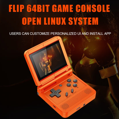 Powkiddy V90 3.0 inch IPS Screen 64-bit Retro Handheld Game Console with 16GB Memory, V90 / Yellow