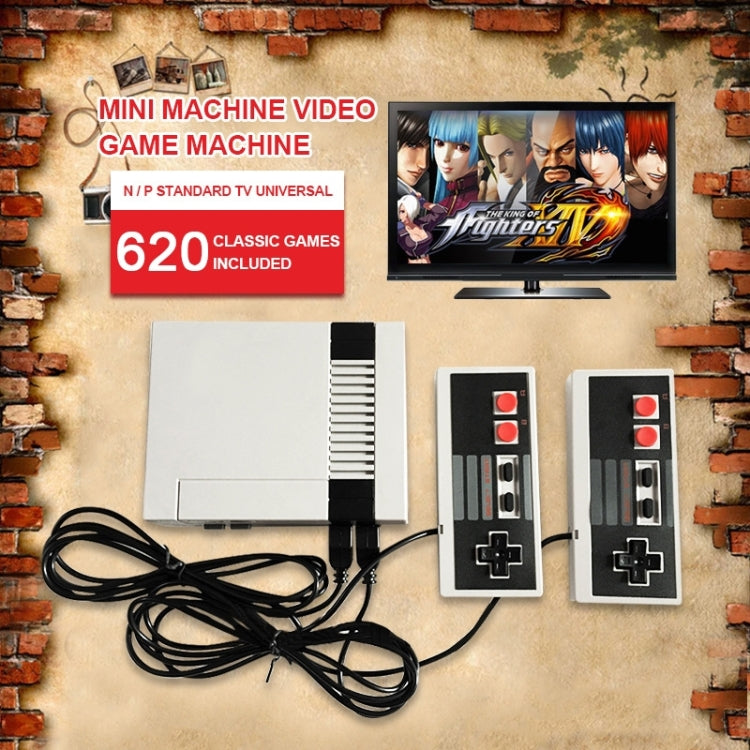 Retro Classic TV Mini Game Console, Built-in 620 Games, 620 Games(EU Plug)