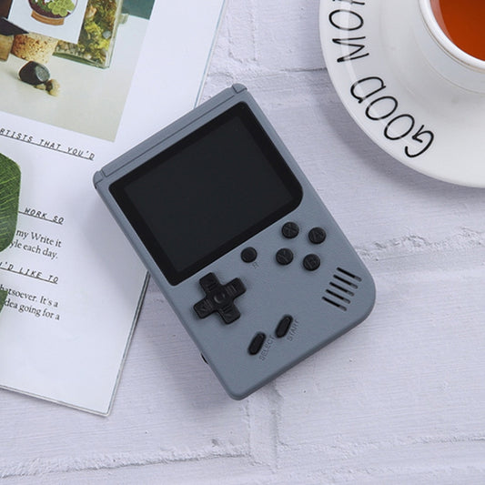 MK500 Macaron Mini Retro Classic Handheld Game Console compatible with Kids Built-in 500 Games, Support AV Output, MK500 / Grey