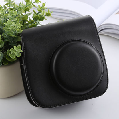 Retro Style Full Body Camera PU Leather Case Bag with Strap compatible with FUJIFILM instax mini 9 / mini 8+ / mini 8, Compatible with FUJI mini 9