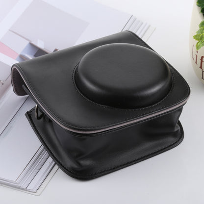 Retro Style Full Body Camera PU Leather Case Bag with Strap compatible with FUJIFILM instax mini 9 / mini 8+ / mini 8, Compatible with FUJI mini 9