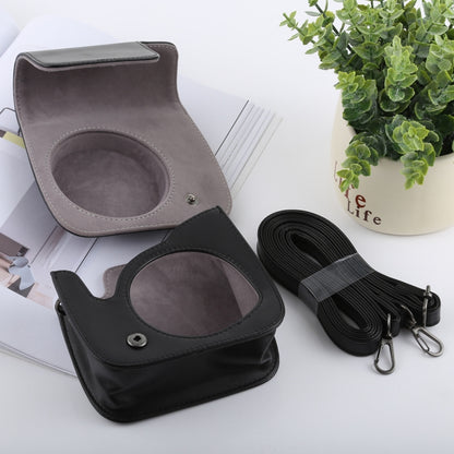 Retro Style Full Body Camera PU Leather Case Bag with Strap compatible with FUJIFILM instax mini 9 / mini 8+ / mini 8, Compatible with FUJI mini 9