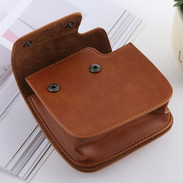 Retro Style Full Body Camera PU Leather Case Bag with Strap compatible with FUJIFILM instax mini 9 / mini 8+ / mini 8, Compatible with FUJI mini 9