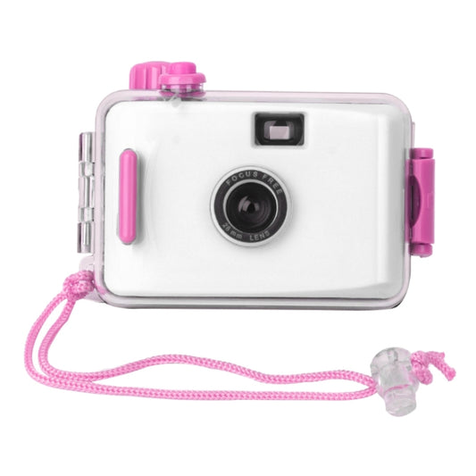SUC4 5m Waterproof Retro Film Camera Mini Point-and-shoot Camera compatible with Children, White