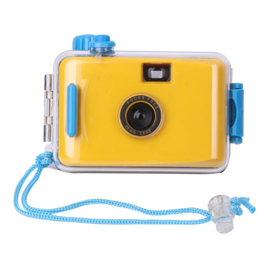 SUC4 5m Waterproof Retro Film Camera Mini Point-and-shoot Camera compatible with Children, Yellow