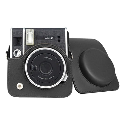 Full Body Camera Retro PU Leather Case Bag with Strap compatible with FUJIFILM instax mini 40, Compatible with FUJIFILM instax mini 40