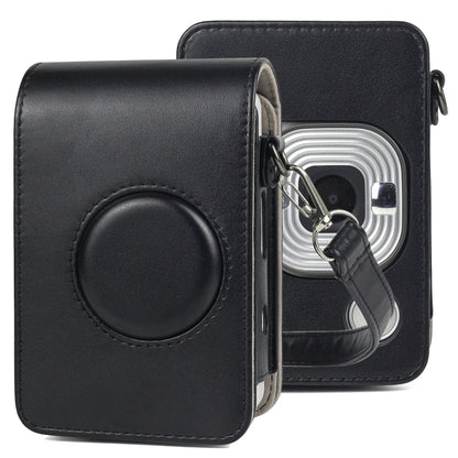 Full Body Camera Retro PU Leather Case Bag with Strap compatible with FUJIFILM instax mini Liplay, Compatible with FUJIFILM instax mini Liplay