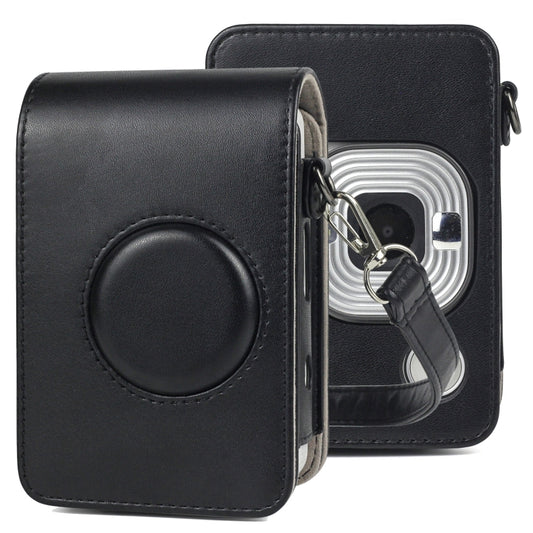 Full Body Camera Retro PU Leather Case Bag with Strap compatible with FUJIFILM instax mini Liplay, Compatible with FUJIFILM instax mini Liplay